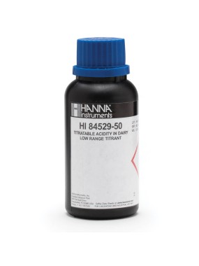 Titulante de intervalo bajo para acidez titulable lácteos en minititulador (20) (120 mL) - HI84529-50 - HANNA PERÚ