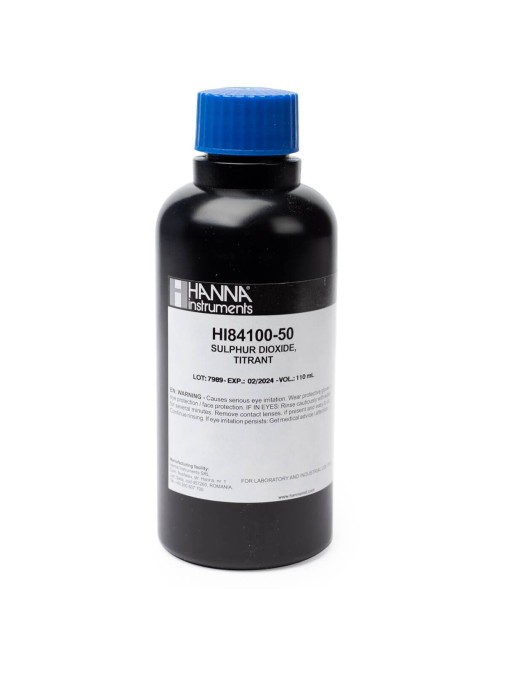 Titulante para dióxido de azufre en el minititulador (100 mL) - HI84100-50 - HANNA PERÚ