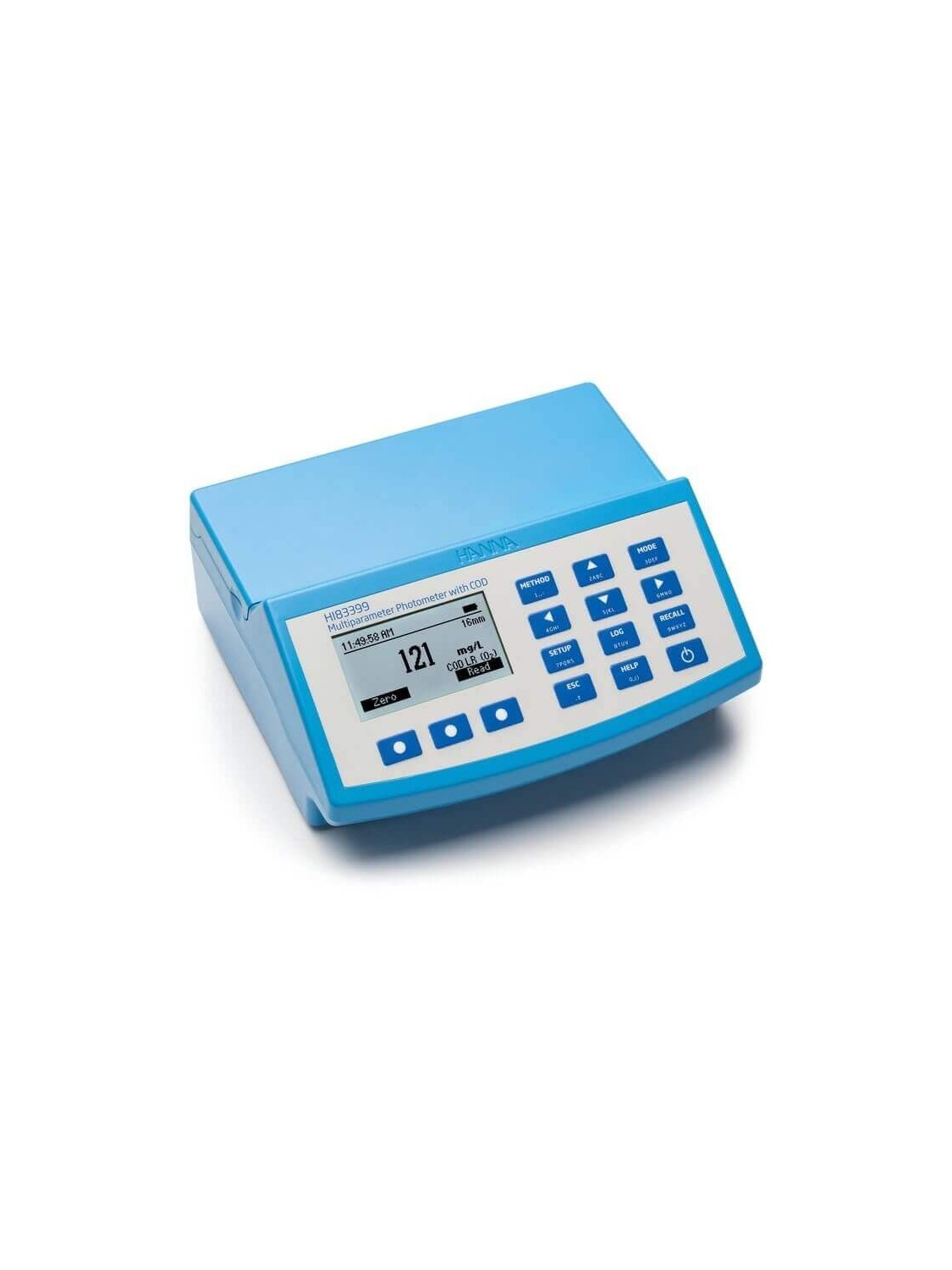 Fotómetro multiparamétrico y medidor de pH para agua y aguas residuales (con DQO)  - HI83399-01 - HANNA PERÚ