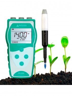 Medidor de pH portátil para suelo (medición directa), equipado con electrodo LabSen® 553 (PH850-SL)