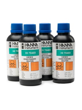 Solución estándar de yodo 0.00188N (4×250 mL) - HI70469 - HANNA PERÚ