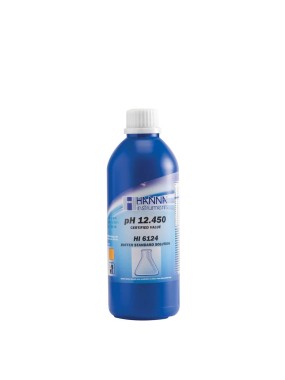 Solución milesimal de calibración pH 12.450 @ 25 °C, 500 mL - HI6124 - HANNA PERÚ