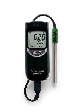 Medidor de pH portátil para calderas y torres de enfriamiento, marca Hanna, modelo HI99141