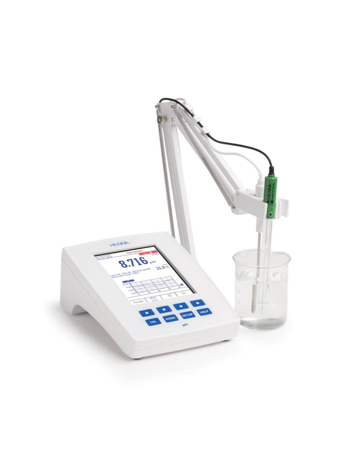 HI5221-01
Medidor de mesa de pH/mV grado investigación con resolución de 0.001 de pH