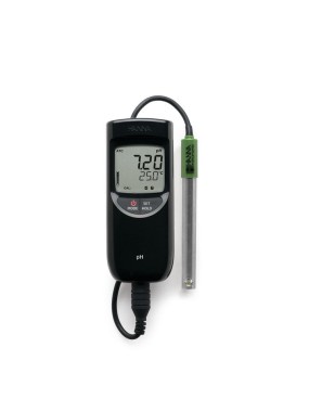 Medidor portátil de pH/temperatura impermeable (HI991001)