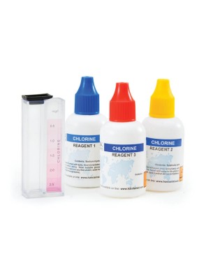 Kit químico de pruebas para cloro total - HI3831T - HANNA PERÚ