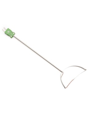 Sonda de termopar tipo K de superficie de rodillo con tubo de acero inoxidable (HI766PA)