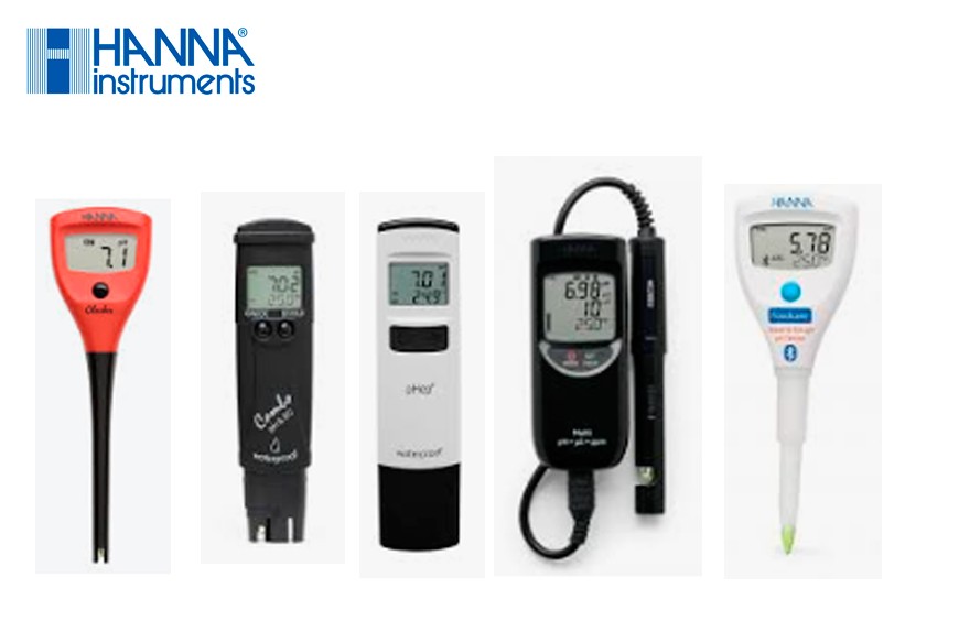 Medidores de pH marca Hanna Instruments